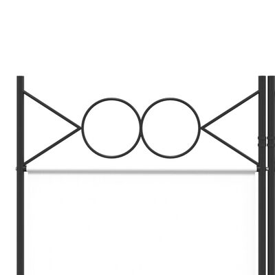 vidaXL Parawan 4-panelowy, biały, 160x220 cm, tkanina