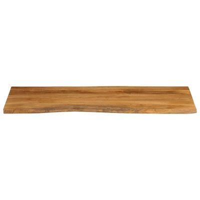 vidaXL Blat stołu, 140x60x3,8 cm, naturalna krawędź, lite drewno mango