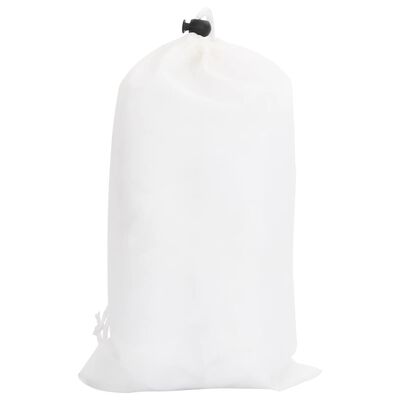 vidaXL Siatka maskująca z torbą do przechowywania, 506x279 cm, biała