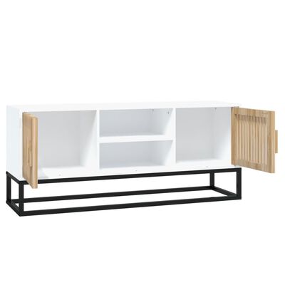 vidaXL Szafka pod TV, biała, 105x30x45 cm, materiał drewnopochodny