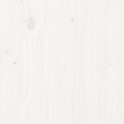 vidaXL Szafka, biała, 34x40x108,5 cm, lite drewno sosnowe