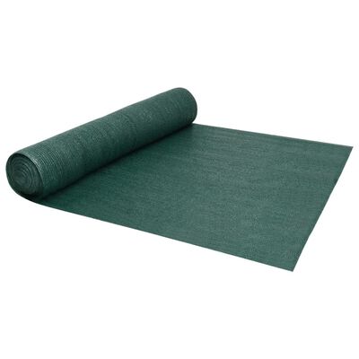 vidaXL Siatka cieniująca, zielona, 1x10 m, HDPE, 150 g/m²