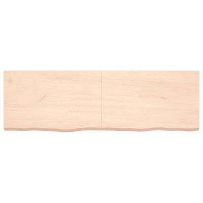 vidaXL Blat do łazienki, 160x50x(2-6) cm, surowe, lite drewno