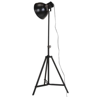 vidaXL Lampa stojąca, 25 W, czarna, 61x61x90/150 cm, E27