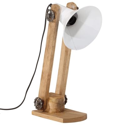 vidaXL Lampa stołowa, 25 W, biała, 23x13x52 cm, E27