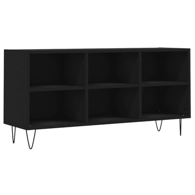 vidaXL Szafka pod TV, czarna, 103,5x30x50 cm, materiał drewnopochodny