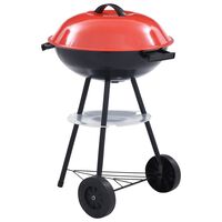 vidaXL Przenośny grill węglowy XXL, z kółkami, 44 cm