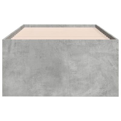 vidaXL Łóżko dzienne z szufladami, szarość betonu, 100x200 cm