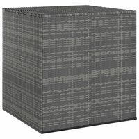 vidaXL Skrzynia na poduszki ogrodowe, rattan PE, 100x97,5x104cm, szara