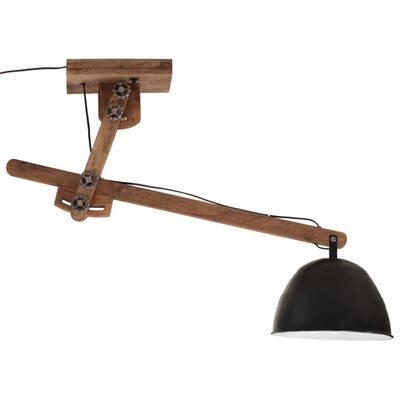 vidaXL Lampa sufitowa 25 W, czarna, 105x30x65-108 cm, E27