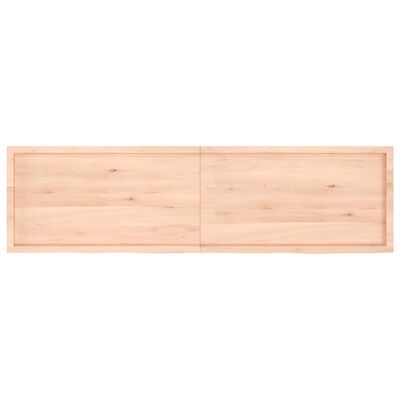 vidaXL Blat do łazienki, 220x60x(2-6) cm, surowe, lite drewno