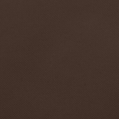 vidaXL Trójkątny żagiel ogrodowy, tkanina Oxford, 5x5x5 m, brązowy