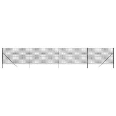 vidaXL Ogrodzenie z siatki, antracytowe, 1,4x10 m