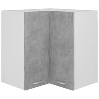 vidaXL Wisząca szafka narożna, szarość betonu, 57x57x60 cm