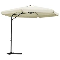 vidaXL Parasol ogrodowy na stalowym słupku, 300 cm, piaskowy