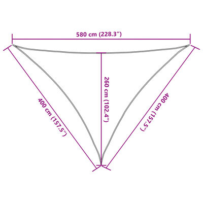 vidaXL Żagiel przeciwsłoneczny, jasnoszary, 4x4x5,8 m, 100% poliester