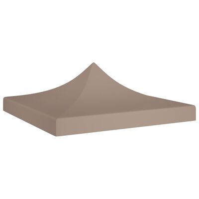 vidaXL Dach namiotu imprezowego, 3 x 3 m, kolor taupe, 270 g/m²