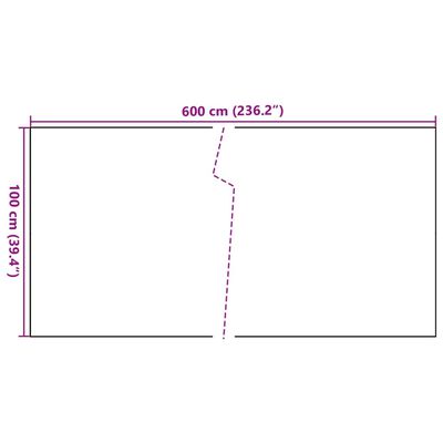 vidaXL Parawan balkonowy, antracytowy, 600x100 cm, polirattan