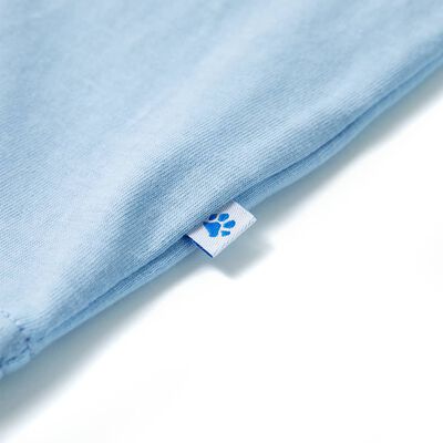Koszulka dziecięca z krótkimi rękawami, jasnoniebieska, 104
