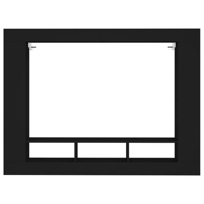 vidaXL Szafka pod TV, czarna, 152x22x113 cm, materiał drewnopochodny