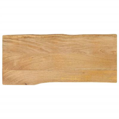 vidaXL Blat stołu, 100x40x3,8 cm, naturalna krawędź, lite drewno mango