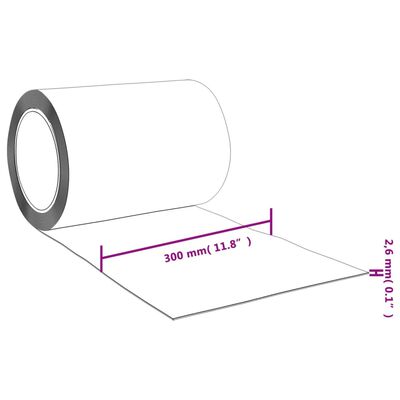 vidaXL Kurtyna paskowa, niebieska, 300 mm x 2,6 mm, 25 m, PVC