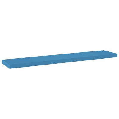 vidaXL Półka ścienna, niebieska, 120 x 23,5 x 3,8 cm, MDF