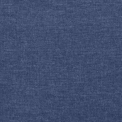 vidaXL Łóżko kontynentalne z materacem, niebieskie 120x200 cm, tkanina