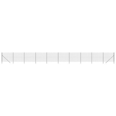 vidaXL Ogrodzenie z siatki drucianej, antracytowe, 2,2x25 m