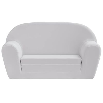 vidaXL Sofa amerykanka dziecięca, jasnoszara