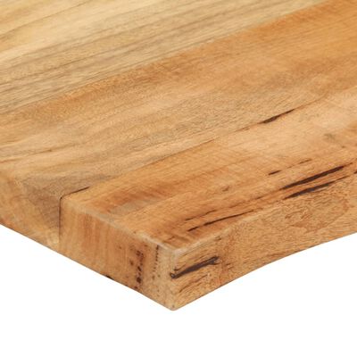 vidaXL Blat stołu, 110x60x2,5 cm, naturalna krawędź, lite drewno mango