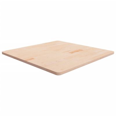 vidaXL Kwadratowy blat do stolika, 90x90x2,5 cm, surowe drewno dębowe