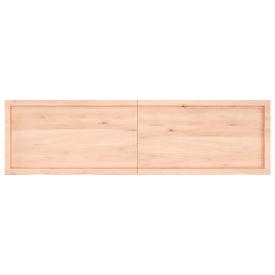 vidaXL Blat stołu, 180x50x(2-4) cm, surowe lite drewno dębowe