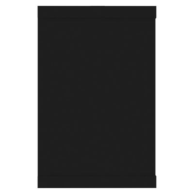 vidaXL Półki ścienne kostki, 4 szt., czarne, 60x15x23 cm