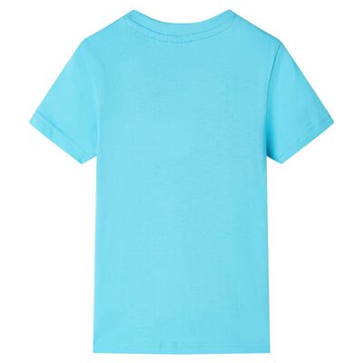 Koszulka dziecięca z krótkimi rękawami, błękitna, 104