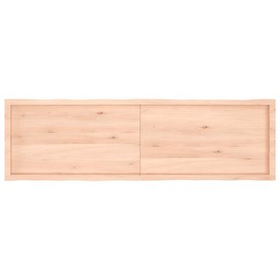 vidaXL Blat stołu, 180x50x(2-6)cm, surowy lity dąb naturalną krawędzią