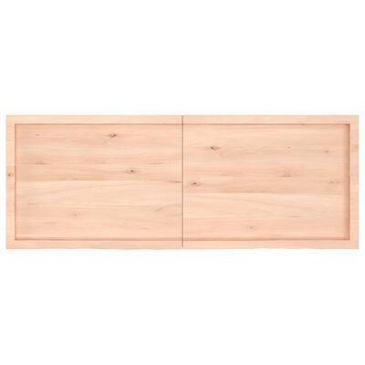 vidaXL Blat do łazienki, 160x60x(2-4) cm, surowe, lite drewno