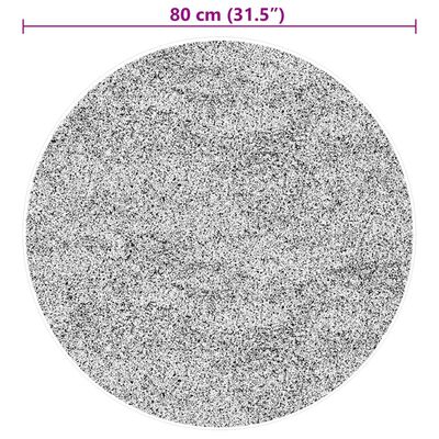 vidaXL Dywan HUARTE z krótkim włosiem, beżowy, Ø 80 cm