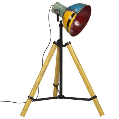 vidaXL Lampa stojąca, 25 W, wielokolorowa, 75x75x90-150 cm, E27