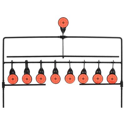 vidaXL Cele strzelnicze, obrotowe, automatyczny reset, 8+1