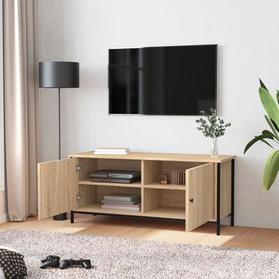 vidaXL Szafka pod TV, dąb sonoma, 102x35x45 cm materiał drewnopochodny