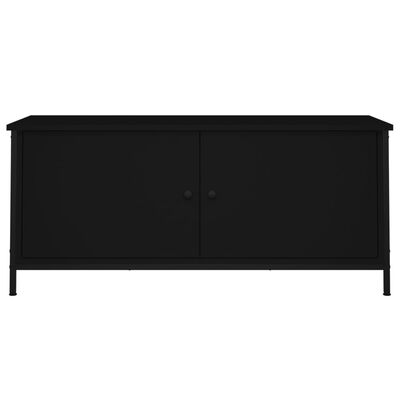 vidaXL Szafka pod TV, czarna, 102x35x45 cm, materiał drewnopochodny