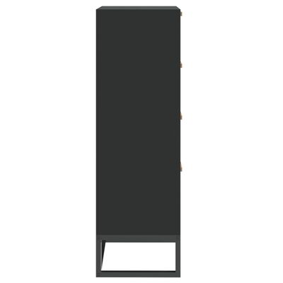 vidaXL Wysoka szafka, czarna, 40x30x95 cm, materiał drewnopochodny