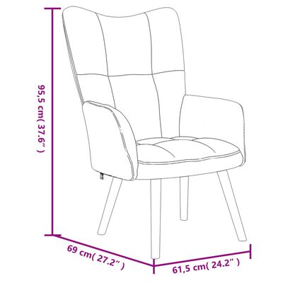 vidaXL Fotel, czarny, obity aksamitem