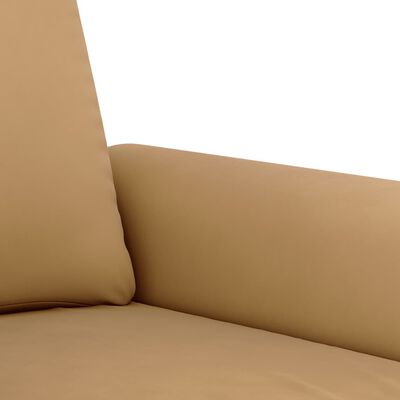 vidaXL Sofa 3-osobowa, brązowa, 180 cm, tapicerowana aksamitem