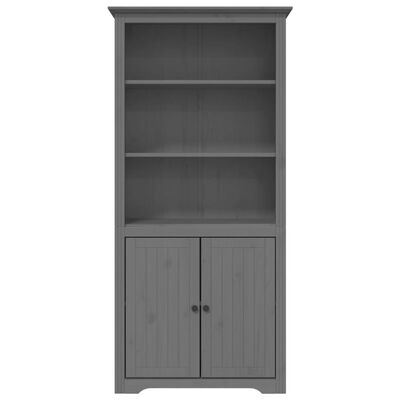 vidaXL Biblioteczka BODO, szara, 82x40x173 cm, lite drewno sosnowe