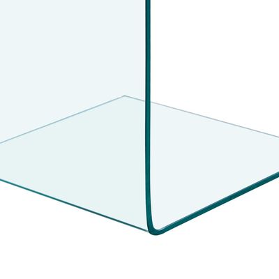 vidaXL Stolik boczny, 40x40x60 cm, szkło hartowane