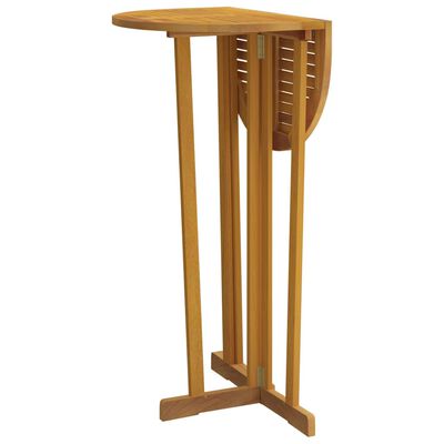 vidaXL Składany stolik barowy, 90x65x105 cm, lite drewno tekowe