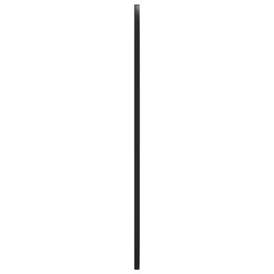 vidaXL Lustro ścienne, czarne, 45x100 cm, owalne