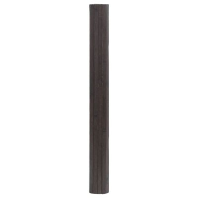 vidaXL Dywan prostokątny, ciemnobrązowy, 100x200 cm, bambusowy